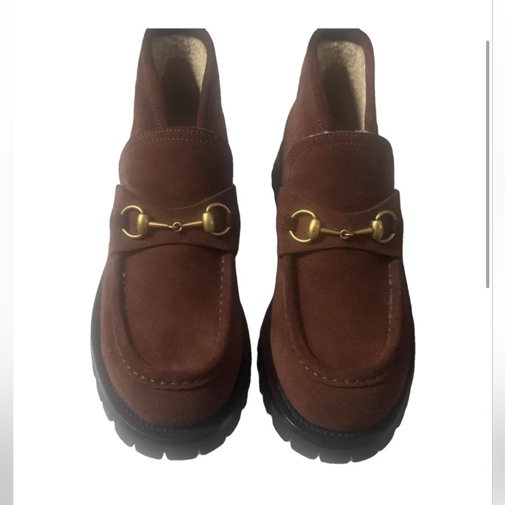 Gucci Dark Brown Leather Boots